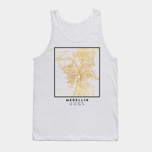 MEDELLÍN COLOMBIA CITY STREET MAP ART Tank Top